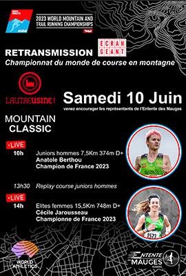 Retransmission. Championnats course en montagne