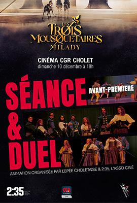 Sance et Duel. Les 3 mousquetaires : Milady