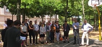 CMJ - création d'un demi-terrain de basket