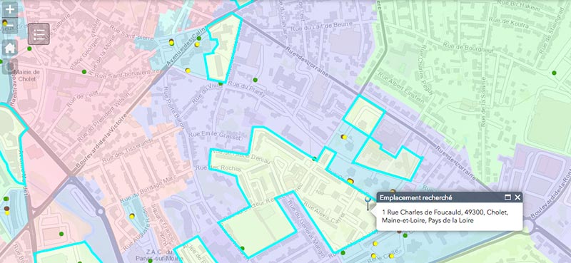 Cartographie. Collecte des déchets