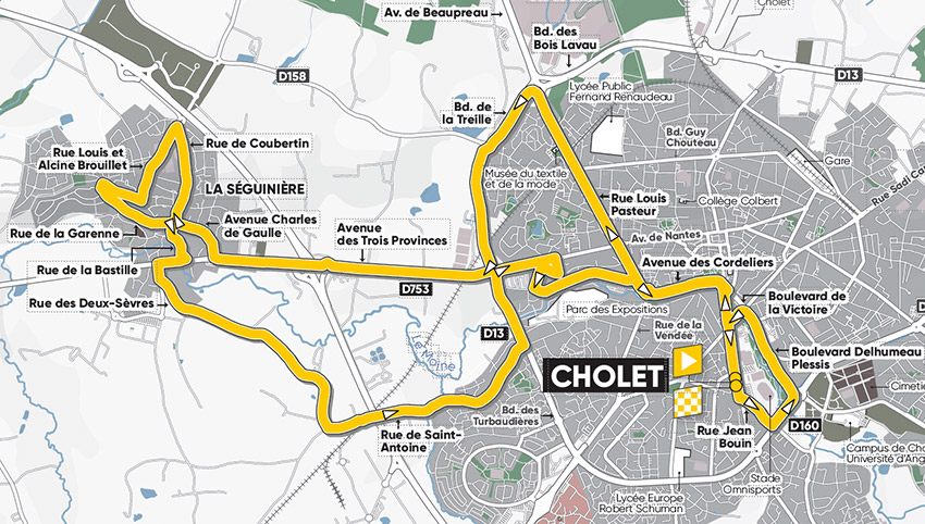 Télécharger le parcours de la course en ligne en PDF