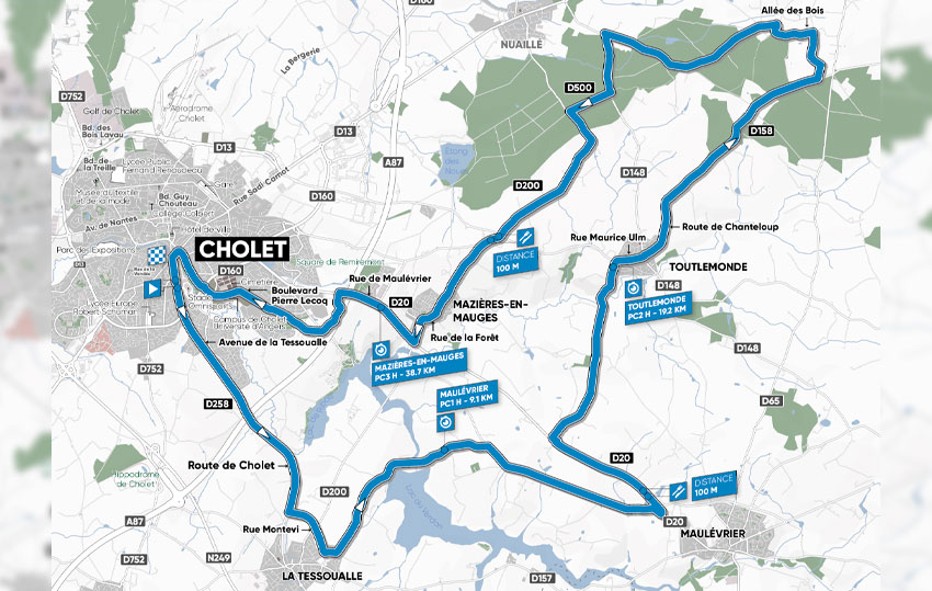 Parcours - Championnats de France de Cyclisme - Contre-la-montre élite hommes