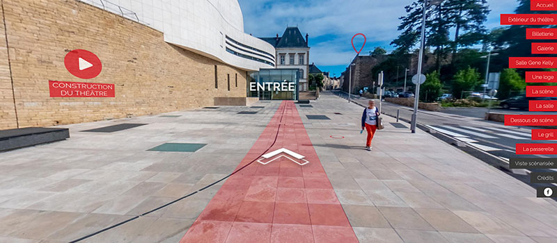 Visite virtuelle du Théâtre Saint-Louis