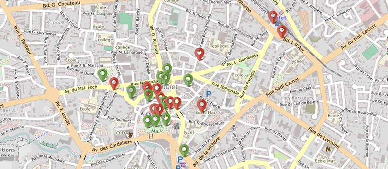 Coeur de Ville - carte des projets
