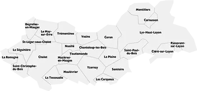 Les communes de Cholet Agglom&eacute;ration