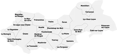 Les communes de Cholet Agglom&eacute;ration