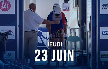 Jeudi 23 juin - CLM individuel Elite Femmes et Elite Hommes