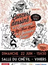 Concert dessin de L'Harmonie Lys Haut-Layon et de l'Orchestre Junior