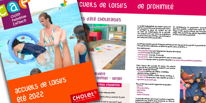 CAE - Accueils de loisirs de Cholet et caps d'été : Inscriptions