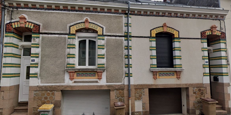 Hier / Aujourd'hui. Maisons jumelles, rue du Docteur Léon Pissot