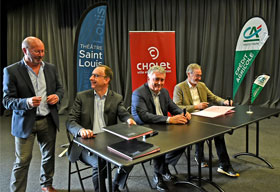 Le Crdit Agricole mcne du Thtre Saint-Louis