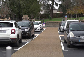 Inauguration des travaux d'am�nagements du parking Turpault